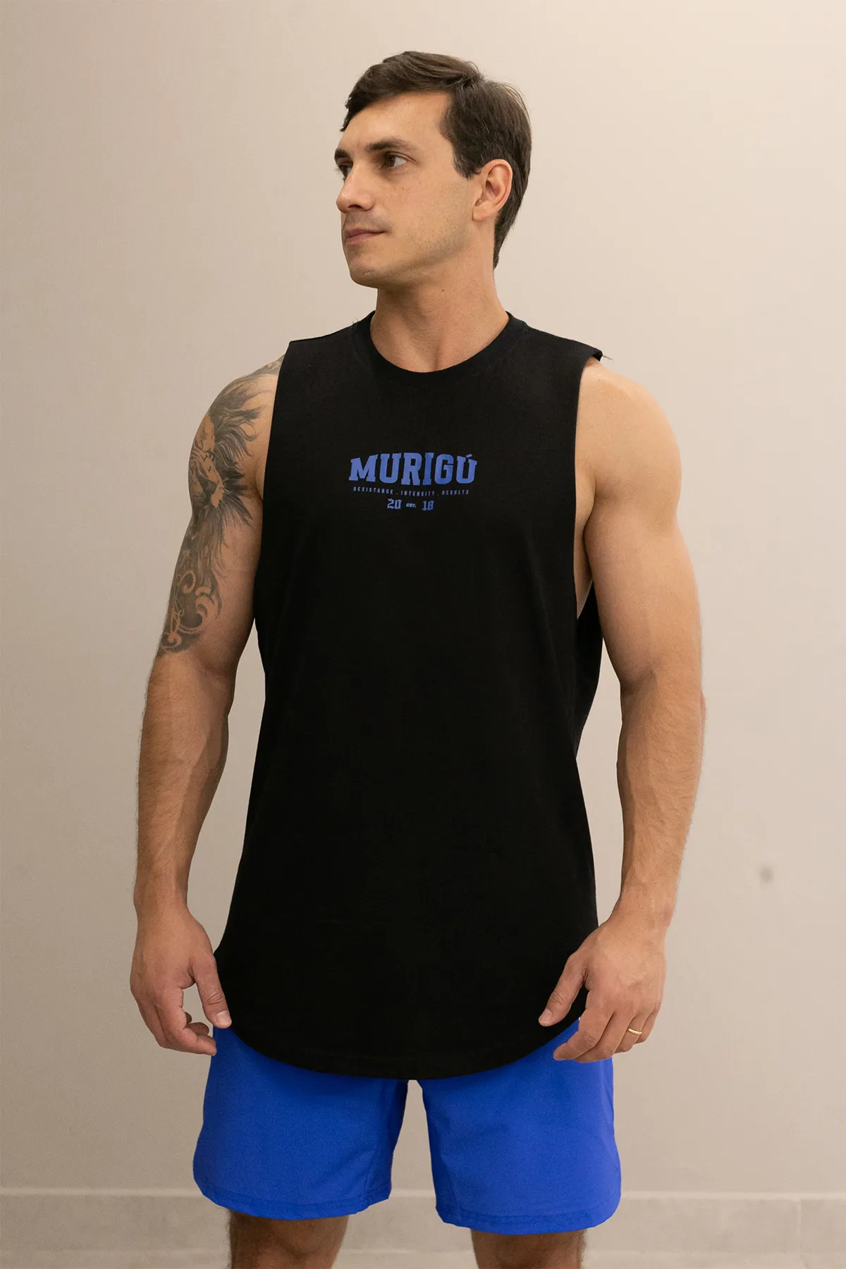 Regata de Treino Cavada Masculina Murigú Murigú Est. 2018 Preta - 01